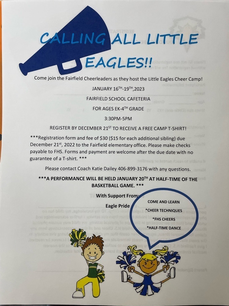 Little Eagles Cheer Camp Greenfield School District 75